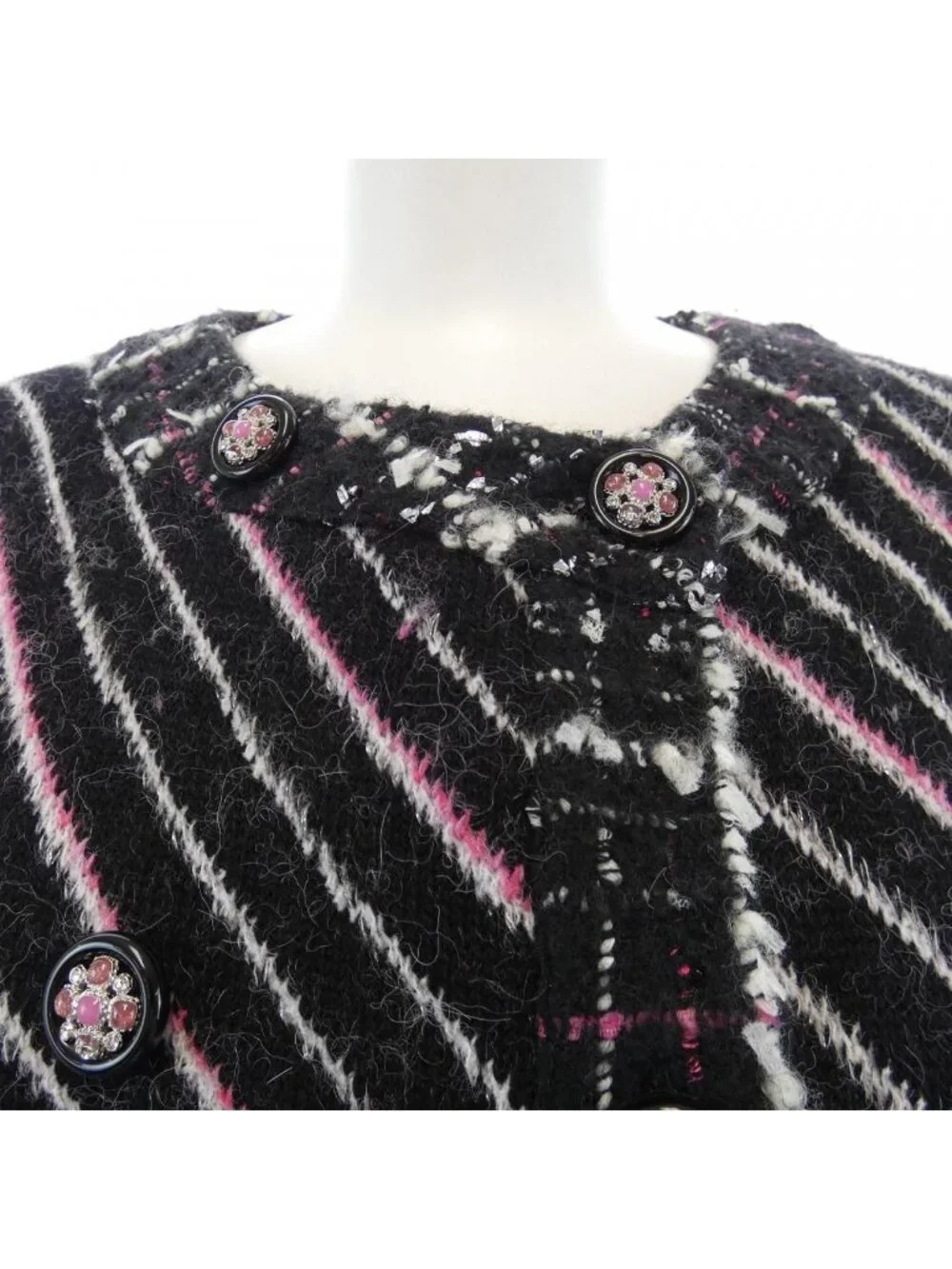 Chanel Collarless Jacket Black